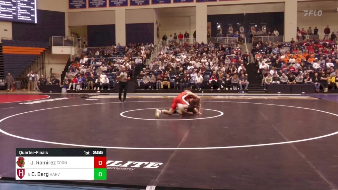 165 Lbs Quarterfinal - Julian Ramirez, Cornell Vs Cael Berg, Harvard