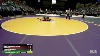 6A - 132 lbs Cons. Round 2 - Derek Sanchez, Olathe West vs Brecken Crist-Funk, Manhattan