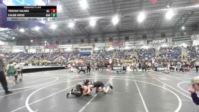 130 lbs Round Of 32 - Tristan Valdez, Del Norte vs Caleb Ortiz, Kearney Middle School