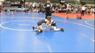 77 lbs Rr Rnd 2 - Kai Welch, Smitty's Barn Black - ESC vs Sebastian Pellegrini, Wrecking Crew Wrestling Academy - ESC