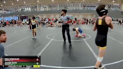 72 lbs Round 2 (6 Team) - Zavier Roye, Triangle WA vs Max Gonzales, Irontide