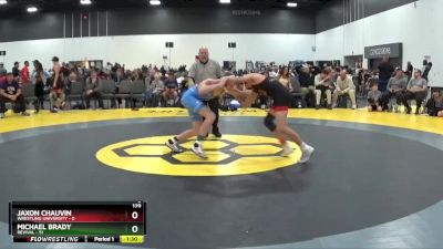 129 lbs Round 4 (6 Team) - Michael Brady, Revival vs Jaxon Chauvin, Wrestling University