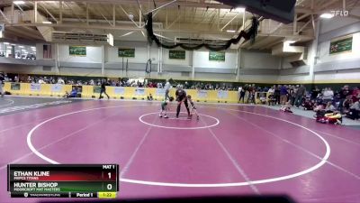 40 lbs Round 1 - Ethan Kline, MVPCS Titans vs Hunter Bishop, Moorcroft Mat Masters