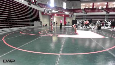 126 lbs Consi Of 8 #1 - Priseis Allen, Tonkawa High School Girls vs Lilana Newton, Perry Girls Wrestling Club