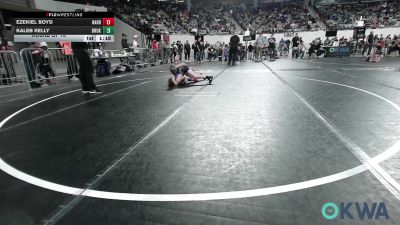 73 lbs Round Of 16 - Ezekiel Boyd, Harrah Little League Wrestling vs Kaleb Kelly, Broken Arrow Wrestling Club