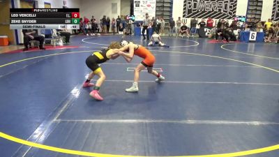 65 lbs Semifinal - Leo Vercelli, F.l.o.w. vs Zeke Snyder, Lehighton