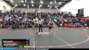 106 lbs Quarterfinal - Johnathan Fierro, Notre Dame (Riverside) vs Syed Hussein, Spring Valley