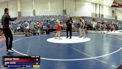 136 lbs Cons. Semi - Keegan Tinkey, MI vs Reed Bodie, OH