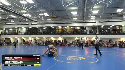 197 lbs Cons. Semi - Christian DeLuna, Siena Heights University vs Stephen Andryc, Case Western