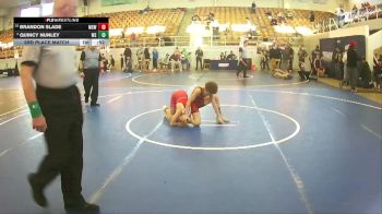 90 lbs 3rd Place Match - Quincy Nunley, Unattached vs Brandon Slade, Monster Squad Wrestling