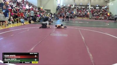 50 lbs Cons. Round 4 - Evan White, Lincoln Youth Wrestling vs Elijah Smith, Lincoln Youth Wrestling