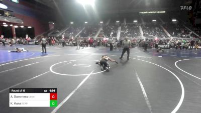 86 lbs Round Of 16 - Audrina Summers, Camel Kids vs Kace Kunz, Bear Lake WC