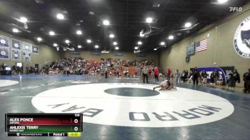 130 lbs Cons. Semi - Ahlexis Terry, Morro Bay vs Alex Ponce, Nipomo