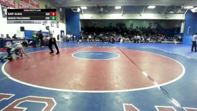 120 lbs Cons. Round 2 - Jesus Palomino, Edgewood vs Saif Alsal, Chino Hills