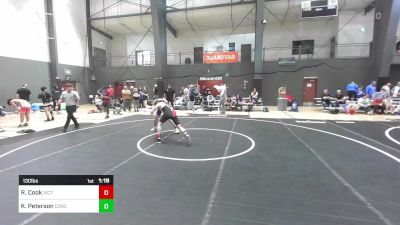 130 lbs Quarterfinal - Raiden Cook, Victory Wrestling-Central WA vs Kyson Peterson, Concede Nothing WC
