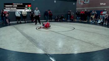 67 lbs Semifinal - Mazie Walker, Clearwater Valley Wrestling Club vs Dorothy Ludin, Spartan Mat Club