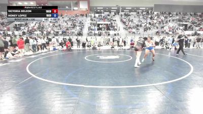 130 lbs Cons. Round 2 - Victoria DeLeon, Victory Wrestling-Central WA vs Honey Lopez, Washington