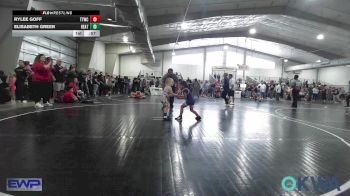 55 lbs Consi Of 4 - Rylee Goff, Team Tulsa Wrestling Club vs Elisabeth Greer, Heat