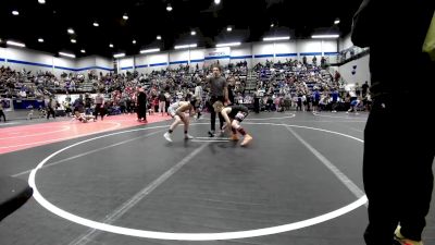 90 lbs Quarterfinal - Ayden Rodgers, Mustang Bronco Wrestling Club vs Jett Parker, Deer Creek Wrestling Club