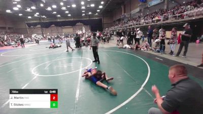 78 lbs Rr Rnd 1 - Jeremiah Martin, Pikes Peak Warriors vs Triston Stokes, Wrecking Crew