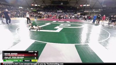 138 lbs Round 1 - Phillip John Grubbs, Port Angeles Wrestling Club vs Bryar Jensen, Omak Wrecking Crew Wrestling