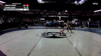 Girls 114 lbs 5th Place Match - Katrina Henry, Piedra Vista vs Brielle Lucero, Farmington