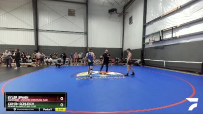 145 lbs Cons. Round 2 - Syler Swain, Anacortes Hawkeyes Wrestling Club vs Cohen Schleich, Peninsula Wrestling Club