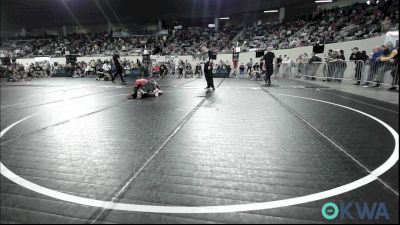 96 lbs Semifinal - Landon Villines, Weatherford Youth Wrestling vs Manny Payne Jr, Hurricane Wrestling Academy