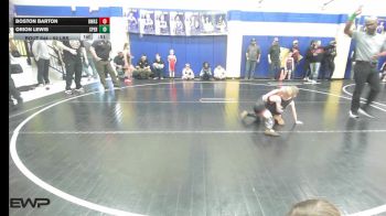 52 lbs Consi Of 8 #2 - Boston Barton, Owasso Takedown Club vs Orion Lewis, Sperry Wrestling Club