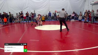 91 lbs Consi Of 4 - Kadeen Edwards, Buckhannon vs Corbin Cool, Richwood