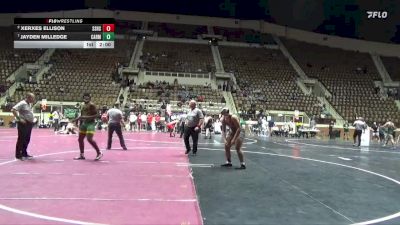 7A 215 lbs Quarterfinal - Jayden Milledge, Carver Montgomery HS vs Xerxes Ellison, Smiths Station Hs