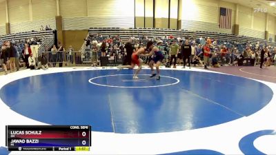 114 lbs Cons. Semi - Lucas Schulz, OH vs Jawad Bazzi, MI