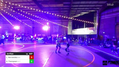 98 lbs 3rd Place - Lionel Hernandez, 806 Takedown Wreslting vs Abram Thompson, Altitude Wrestling Club