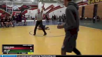 113 lbs Champ. Round 1 - Syrus Singh, Laguna Hills vs Jay Lee, Los Osos