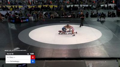 100 lbs Rnd Of 16 - Xavier Diaz, PA vs Jackson Schadegg, IL