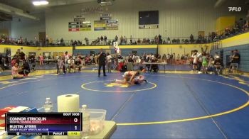 92 lbs Quarterfinal - Connor Stricklin, Wichita Training Center vs Rustin Ayers, Smoky Valley Wrestling Club