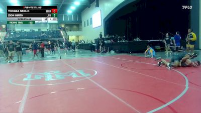 174 lbs Semifinal - Thomas Seglio, Huntingdon vs Zion Smith, Life University