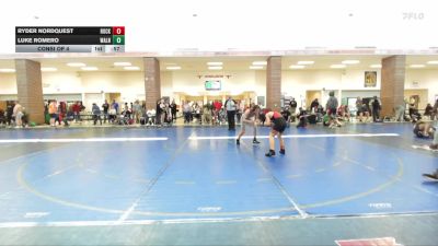 100 lbs Consi Of 4 - Ryder Nordquest, Rockmart Takedown Club vs Luke Romero, Walnut Grove Wrestling Club
