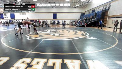 126 lbs Consi Of 32 #2 - Sebastian Rosales, Park Place Academy vs Dayton Brigante, CMG Wrestling Academy
