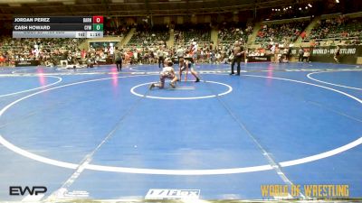100 lbs Round Of 16 - Jordan Perez, Smittys Barn vs Cash Howard, Coweta Tiger Wrestling