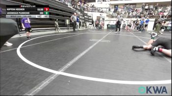 130 lbs Semifinal - Kipton Keener, Carl Albert vs Leonidas Plemons, Chickasha Youth Wrestling