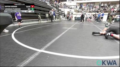 130 lbs Semifinal - Kipton Keener, Carl Albert vs Leonidas Plemons, Chickasha Youth Wrestling