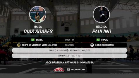 Heloisa Paulino vs Maisa Dias Soares 2025 ADCC Brazilian Nationals