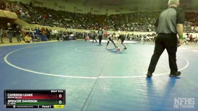 5A-175 lbs Semifinal - Spencer Davidson, El Reno vs Cameron Leake, Bishop Kelley