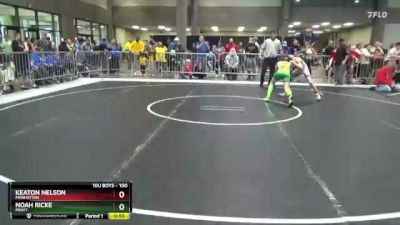 100 lbs Cons. Round 3 - Noah Ricke, Pratt vs Keaton Nelson, Manhattan