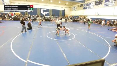 110 lbs Cons. Semi - Aubrey Sedeno, World Team Training Center vs Jocelyn Torres, Threshold Wrestling Club