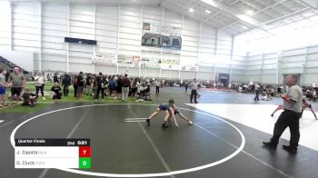 62 lbs Quarterfinal - Jayden Zapata, Inland Elite WC vs Gracyn Cluck, Tucson Pride WC