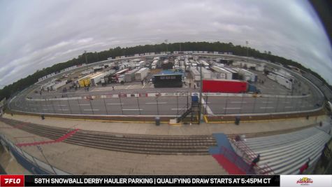 Snowball Derby Hauler Parking at Five Flags Speedway 12/3/25