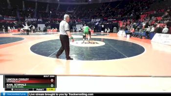 2A 285 lbs Cons. Semi - Lincoln Cooley, Sycamore (H.S.) vs Karl Schmalz, Niles (Notre Dame)