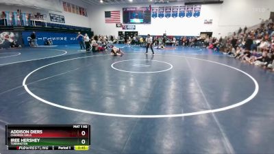 155 lbs Cons. Semi - Iree Hershey, Torrington vs Addison Diers, Chadron Girls